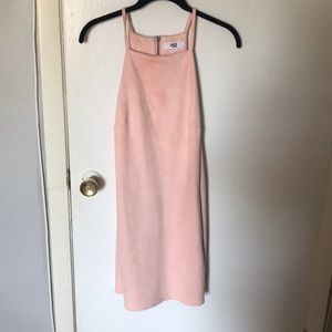 Suede mini dress